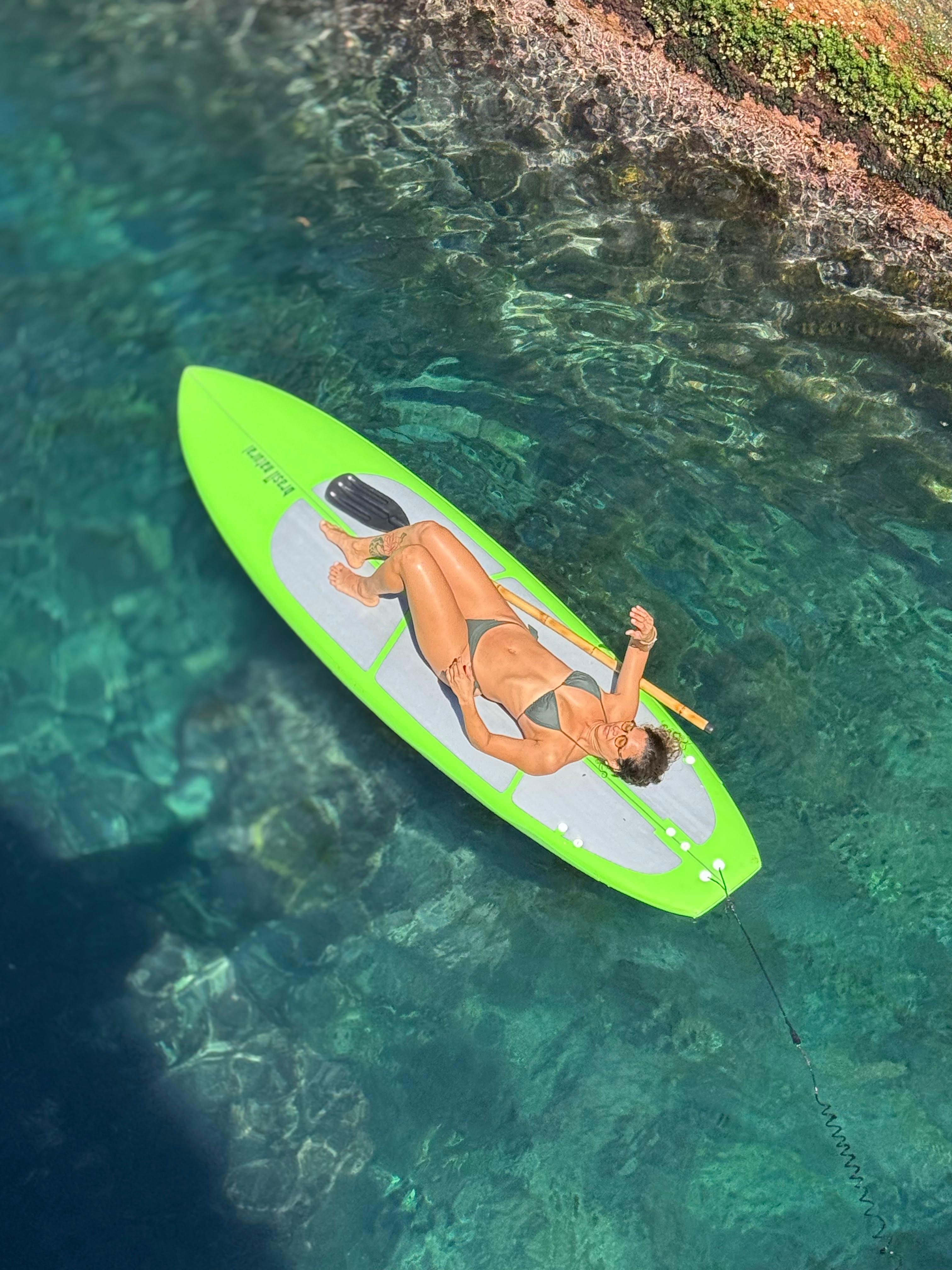 Relaxando no stand up paddle